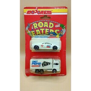 NIP Majorette Road Eaters Pepsi Cars Die Cast Metal 200 Series 1990s Advertising